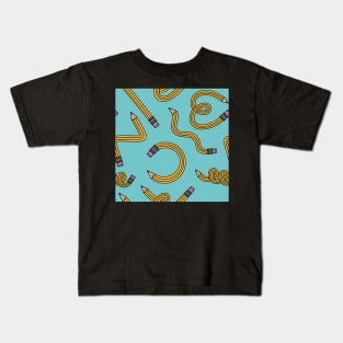 Pencil Pattern Kids T-Shirt